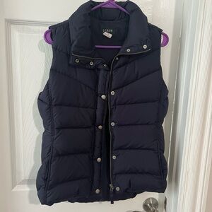 J.Crew Navy Quilted Vest